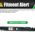 46 Inch Mower Blades For Cub Cadet Enduro XT1 XT2 Zero Turn Lawn Tractor Mulching Replacement With Six Star Mounting Pattern