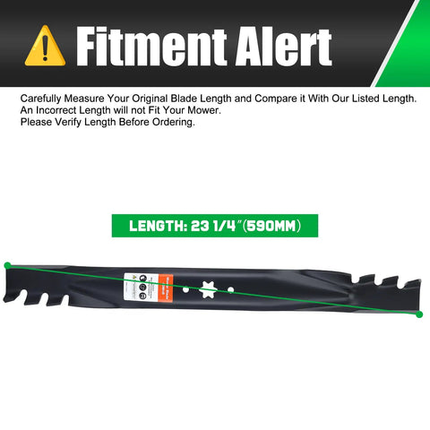 46 Inch Mower Blades For Cub Cadet Enduro XT1 XT2 Zero Turn Lawn Tractor Mulching Replacement With Six Star Mounting Pattern