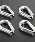 Heavy Duty 316 Stainless Steel Half Inch Wire Rope Thimble For Marine Boat Rigging And Anchor Splicing, set of four.
