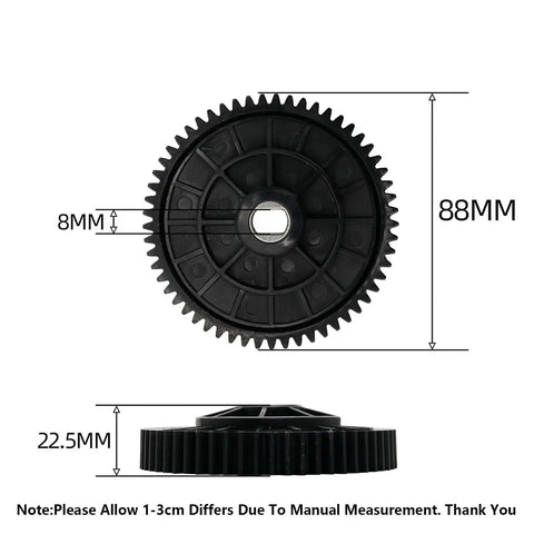 57 Tooth Plastic Spur Gear For 1 To 5 Scale RC Cars And Trucks Fits Baja 5B 5T 5SC HPI Rovan King Motor ROFUN