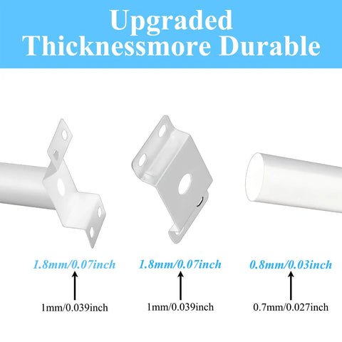 Two Pack White Light Pole Mount Extension Arm Kit For Solar Street Lights Wall Mounted Bracket Durable All Weather Galvanized Steel Construction With Powder Coated White Finish Ideal For Barn Lamps And Post Lights