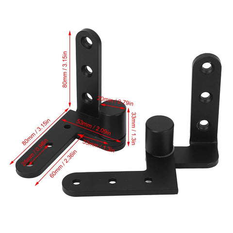 Stainless Steel Door Hinge Heavy Duty 270 Degree Swing for Cafe and Bar Doors Up to 130 Lbs Built Tough, black hinge dimensions shown