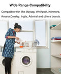 Ultra Durable Upgraded Washer Basket Driven Hub Kit W10528947 For Maytag Whirlpool Kenmore Washers Fits Mvwx655dw1 Mvwx655dw2 Wtw5000dw0 Wtw5000dw1 Wtw5000dw2 Wtw5000dw3 Mvwc565fw1 Includes Drive Block Retainer, washer compatibility display