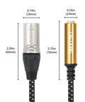 Grab This Hot 6.35mm TRS Female To XLR Male Balanced Audio Cable Pack For Your Studio Setup! 1 foot cable with OFC shielding.