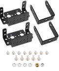 DiGiYes aluminum servo mount brackets, 2 sets for MG995/MG996R; U and L shaped with screws and nuts