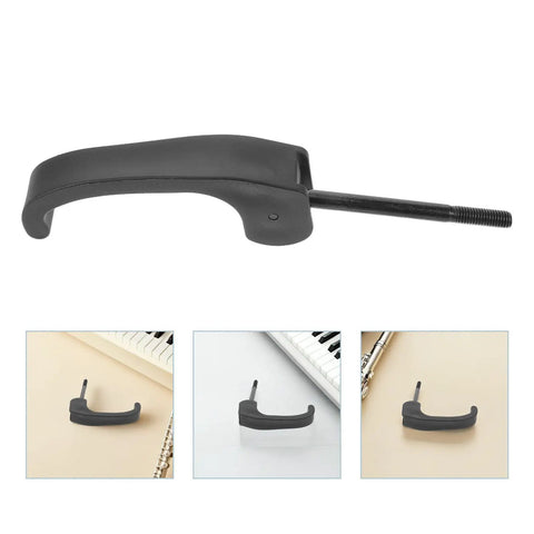 Ergonomic Keyboard Stand Height Adjustment Knob Replacement For Electronic Pianos Heavy Duty Anti Slip Handle Universal Rack Support Smooth Tilt And Elevation Control Quick Install Spare Part, black plastic threaded knob for keyboard stand
