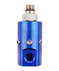 Beefy Built Rotary Joint Swivel Union For Industrial Machinery, Durable Rotary Union System Compatible With 1116-670-463 And 1116670463 Replacement Parts, Ideal For Fluid Transfer And Rotating Couplings. Blue aluminum rotary union with stainless steel shaft