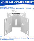 Corner Mount Kit For Security Cameras 270 Degree Bracket For Outdoor Surveillance No Fuss Setup CCTV Mount Front View