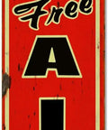 Straight Up Classic Retro Metal Tin Sign Displaying Nostalgic Gasoline Lettering For A Totally Legendary Garage Bar Wall Decor Piece Hilarious Man Cave Hanging Artwork Measuring Four By Sixteen Inches Ready To Hang.