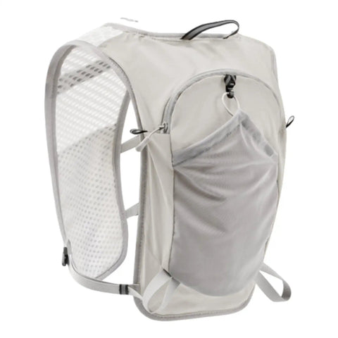 Side view of Ultralight Running Vest With Breathable Quick Dry Mesh Chest Pack Hydration Ready Kit For Runners And Outdoorsy Folks Adjustable Straps Waterproof Phone Pocket Great For Hiking Cycling Camping And Climbing