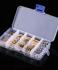 Brass M3 Standoffs And Fasteners Kit: 200 Pcs Of Threaded Spacers, Screws, Nuts For Electronics, 3D Printing, And DIY Projects, Damp-Proof And Tarnish-Resistant Finish For Secure, No-Fuss, Easy Assembly And Durable Builds in storage box