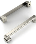 Dope Matte Black Cabinet Pulls Set, 5 Inch Hole Center 128mm, Sleek Modern Kitchen Cabinet Hardware, showing two pulls