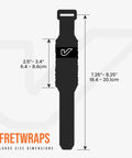Fret Wrap And Guitar Mute Set For Acoustic, Electric, And Bass - Cut Noise, Tame Overtones, And Tighten Your Tone, size guide image