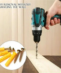 Heavy Duty Zinc Plated Drywall Anchor Kit With Self Drilling Screws For Woodworking No Pre Drill Install Rust Resistant Yellow Zinc Finish Two Sets For Quick DIY Wall Mounts Shelves And Hooks, drill and anchors