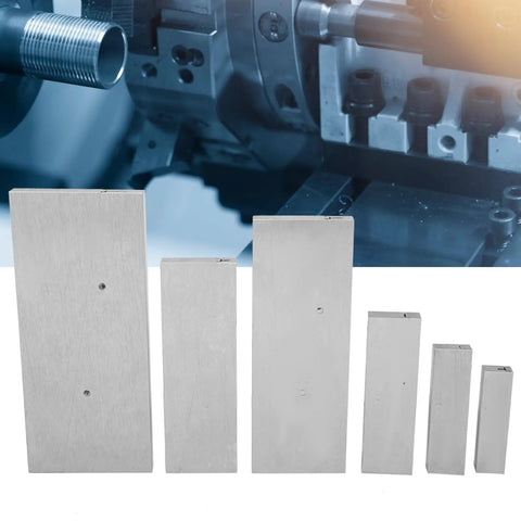 Six Piece Steel Adjustable Parallel Block Set With Micrometer Grade Adjustment And Three Eighths To Two And A Quarter Inch Range For Machinists And DIY Buffs Seeking Precise Milling And Grinding Tools