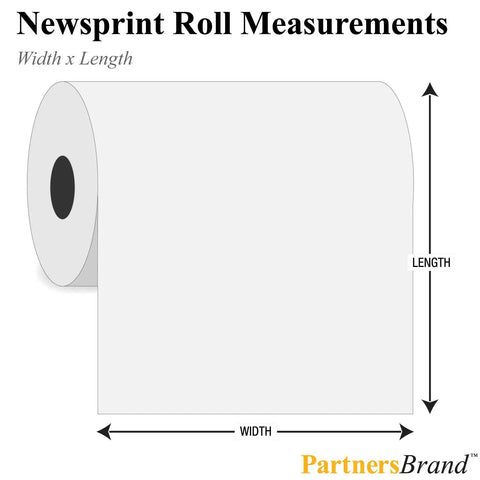 Legit White Newsprint Packing Paper Roll 12 X 1440 Ft For Moving Day Wrapping Dishes Boxing Up Furniture And Storing Your Gear Without The Fuss Or Breaking The Bank On Cheap Flimsy Alternatives roll measurement illustration