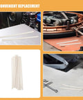 Forty Pc Set Of Heavy Duty Pp Welding Rods Perfect For Fixing Car Bumpers And Wire Mesh In A Snap For Any Auto Repair Job You Need To Do Quick Today displayed around equipment.
