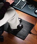 Electric Foot Warmer Mat Portable Heated Rubber Floor Pad For Home Office Garage And Car 120 Watt Personal Space Heater