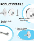 Product components of Magnetic Door Catch Set Six Pack Stainless Steel Silver Cabinet Latch Magnets For Cabinets