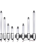 Pro Grade 30Mm DC 12V Micro Electric Linear Actuator With A No Hassle Slick Motor Controller And Heavy Duty Mini Push Rod multiple sizes displayed