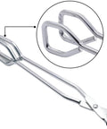 Heavy Duty Stainless Steel Kitchen Scissor Tongs Set Of 2 Built Tough For Grilling, Frying, And Serving Foods With Non Slip Handles, 10-inch stainless steel scissor tongs