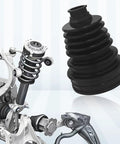 Durable Silicone CV Boot Repair Kit For Front Axle With waterproof boot and stainless steel clamps shown with axle component