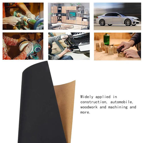 Top Notch 100 Pack Waterproof Sandpaper Sheets With High Grade Aluminum Oxide And Silicon Carbide for woodworking tasks.