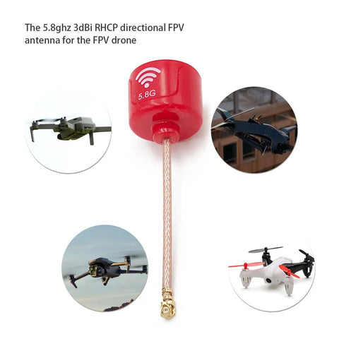 5.8GHz FPV Antenna With 3dBi RHCP High Gain For Ultra Long Range Drone Links UFL Connector Directional Antenna