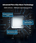 Advanced technology details of No Sweat 1000 Watt Pure Sine Wave Inverter With Eco Mode And Remote Switch on circuit board.