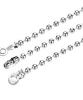 Ball Chain Connector Crimp Link In Stainless Steel For 3mm And 3.2mm Ball Chains, 15x7mm Pull Loop Bead Chain Connection