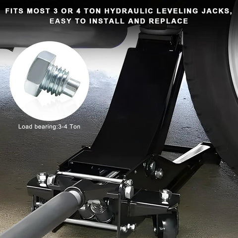 2 Pcs Heavy Duty Car Floor Jack Handle Bolts Securing Pressure Rods Solid And Holding Hydraulic Jacks Locked Up Tight For No Hassle Lifting In Any Weekend Shop Setup with 3-4 Ton load bearing.