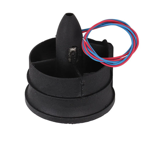Ducted RC Fan 30mm Prop Kit With Lightweight Plastic Parts, black fan with red and blue wires for RC aircraft