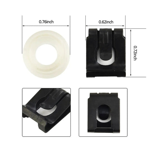 Replacement Automatic Transmission Gear Shift Linkage Bushing Clips For Mercedes Benz Models dimensions and design details