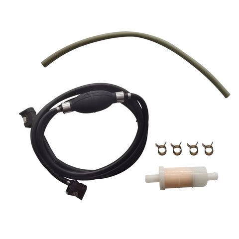 Portable Boat Fuel Tank 12L 3 Gallon Marine Fueling Tank Replacement For Outboard Motor kit with hose and connectors