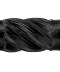 Badass Beefed Up Two Inch Timber Screws Heavy Duty Hex Head Landscaping Wood Fasteners close-up of twisted black steel screw shaft.