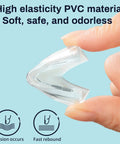 Premium Clear Silicone Corner Protectors And Table Edge Guards For Kiddos And Heavy Duty Furniture Bumpers showing clear PVC material, soft and safe for home safety.