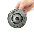 Heavy Duty 775 DC Gear Motor Cranks Out Serious Torque Up To 80 KG CM With Smooth Variable Speed Running 5 To 500 RPM On 12V Or 24V For Robot Builds And Power Tool Upgrades Built Tough, showing motor front view.