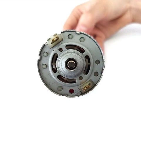High Torque 775 Dc Gear Motor With Hella Powerful 80 Kgcm Output Runs On 12 Volt Or 24 Volt Power At 5 To 500 Rpm, close-up view of end.