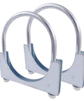 4 Inch Heavy Duty Exhaust U Bolt Clamp Set Saddle Style Muffler U Bolt Clamp Stainless Steel Pack Of 2 Fits 4 Inch OD Exhaust Pipe