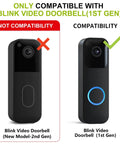 Adhesive Door Mount For Video Doorbell 2021 Gen 1 Not For 2025 Gen 2 No Drill Bracket Black Sturdy Stick On Mount compatibility guide