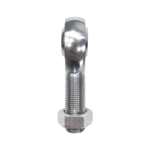 Thick Walled Male Right Hand Thread Heim Joint With Matching Jam Nut And Self Lube Liner Heavy Duty Chromoly Rod End side view.