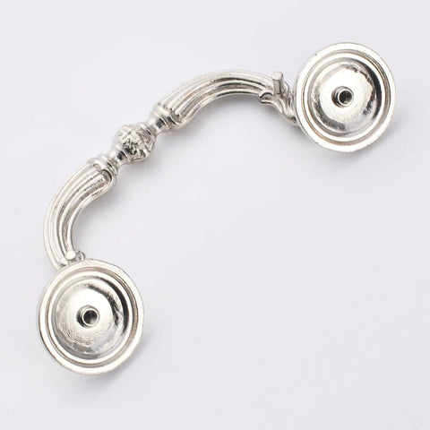 Vintage Black Brushed Zinc Alloy Cabinet Pull Handle With Antique Bronze Tone European Style Drawer Pull 94mm Hole Center