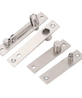 Heavy Duty Stainless Steel Pivot Hinge With 360 Degree Rotation For Wood Or Aluminum Frames And Concealed Doors Supports Up To 300 Lbs High Performance Door Hardware For Smooth Quiet Operation close-up view.