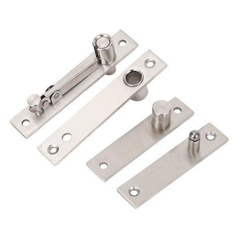 Stainless Steel Concealed Door Hinge With Thickened Pivot For 360 Degree Rotation Heavy Duty Rustproof Hinge Set for Wood and Aluminum Doors