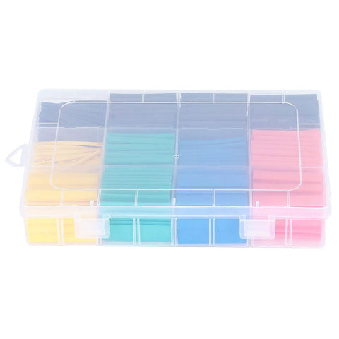 Top Notch 530Pct Ycauty Industrial Heat Shrink Tubing Kit With Colorful Heavy Duty Insulation For Circuit Wiring Harness And Nylon Protection That Is Totally Durable, Water Resistant, And Built To Last On Any Electrical Job You Gotta Crush Today. color heat shrink tubing kit in plastic case