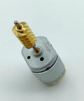 Mini 280 DC Motor 12V FC 280SC 20150 with 24mm body and worm gear shaft, showcasing high torque for DIY projects and RC toys.