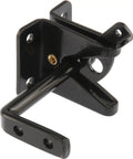 Heavy Duty Outswing Gate Latch Self Closing Spring Hinge with matte black finish for adjustable left or right hand mount.