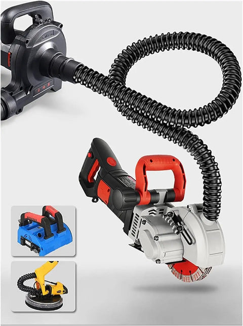 Rugged Industrial Dust Collector Blower Vacuum Featuring 1200W Copper Motor And Six Speed Settings For Tackling Rough Shop Debris with hose.