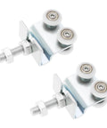 Two Pack Stainless Steel Nylon Sliding Track Roller Kit With Bolts And Nuts For Barn Doors And Sliding Doors Heavy Duty Carriage Assembly