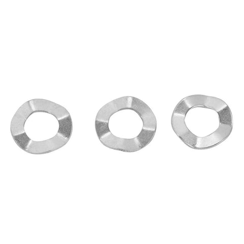 Stainless Steel Wave Spring Washers, Pack Of Ten Curved Lock Plates For Bolts And Electrical Connections, Heavy Duty Anti Vibration Shims That Stay Put And Keep Your Rig Tight As A Drum Under Constant Stress
